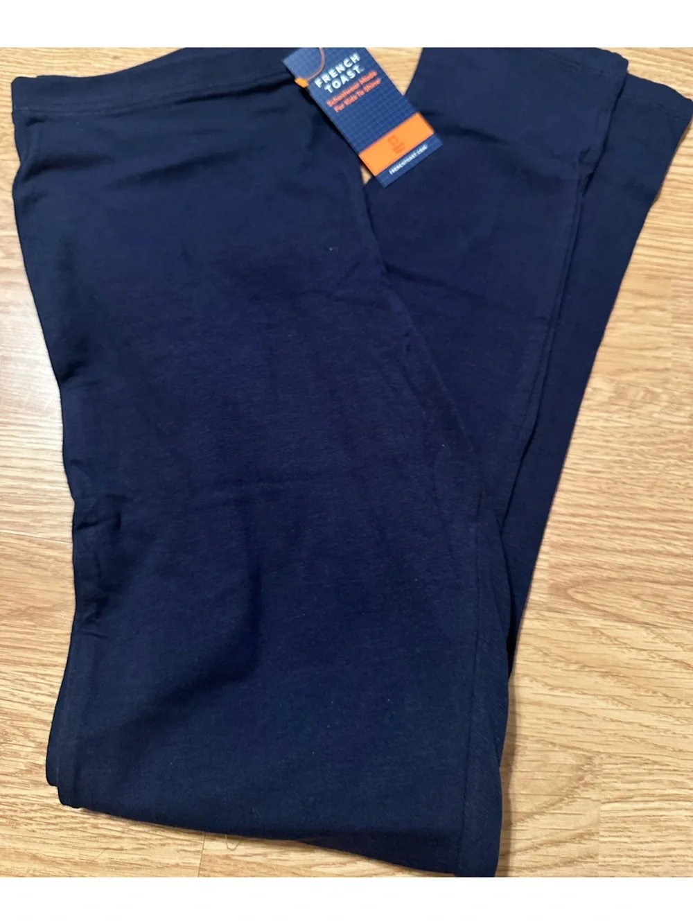 French Toast Boys' Navy Stretch leggings.